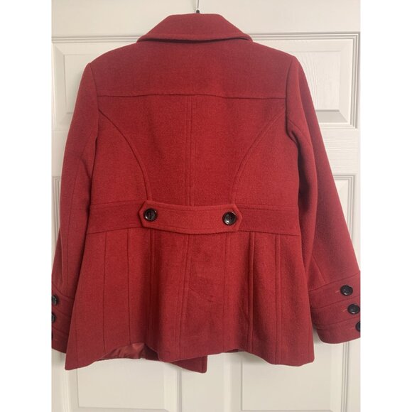 St. John's Bay Lana Wool Cashmere Double Breasted Pea Coat Size S - Picture 3 of 8